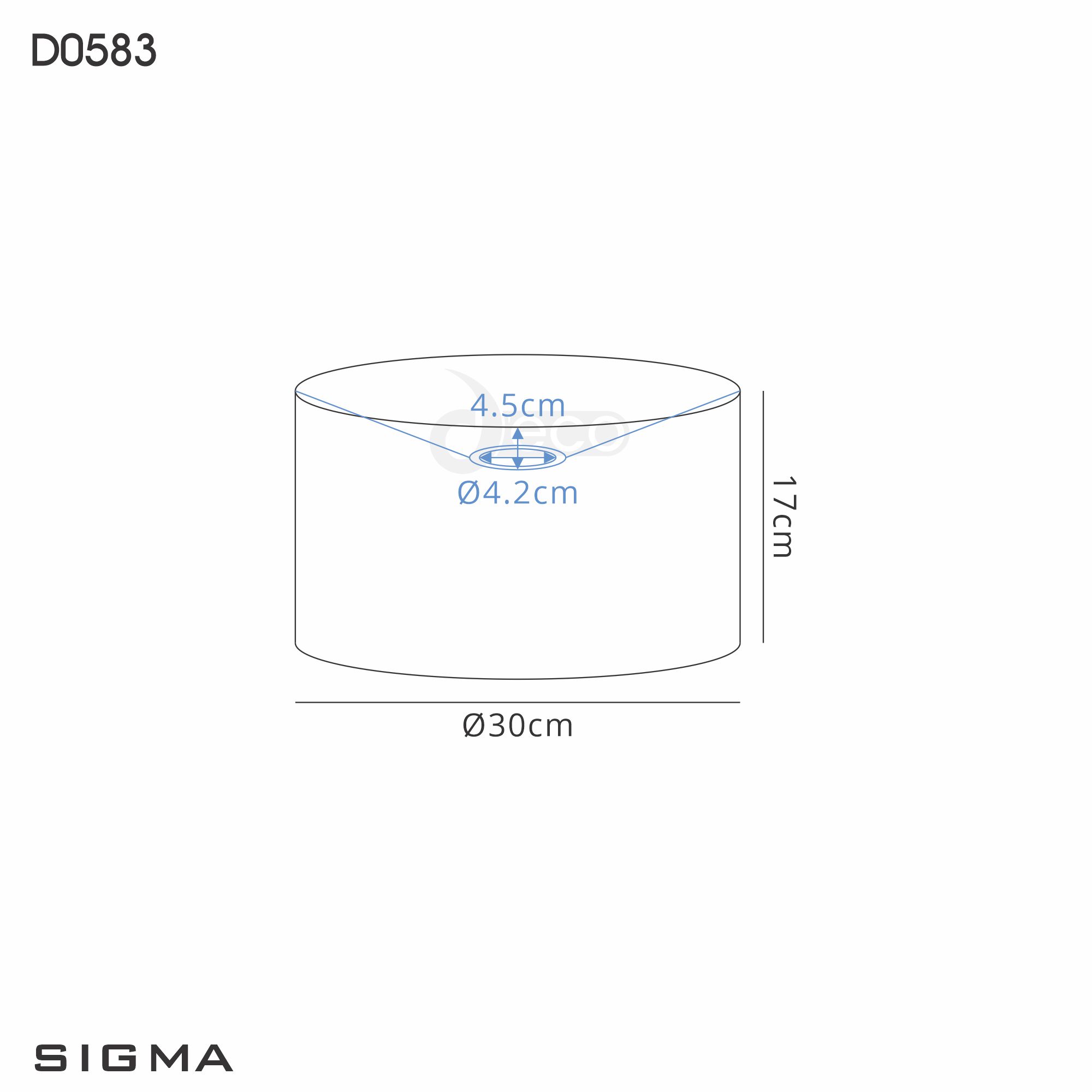 Baymont 30cm Flush 3 Light DK0626  Deco Baymont